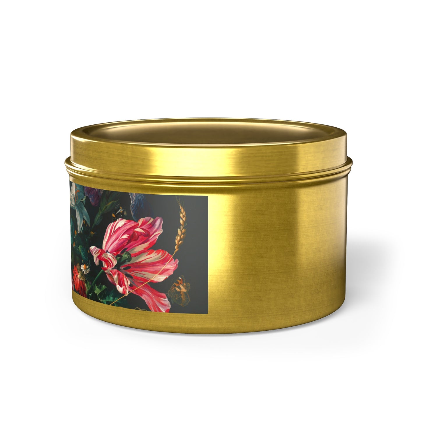 Bookish Floral Tin Candle 4oz or 8oz