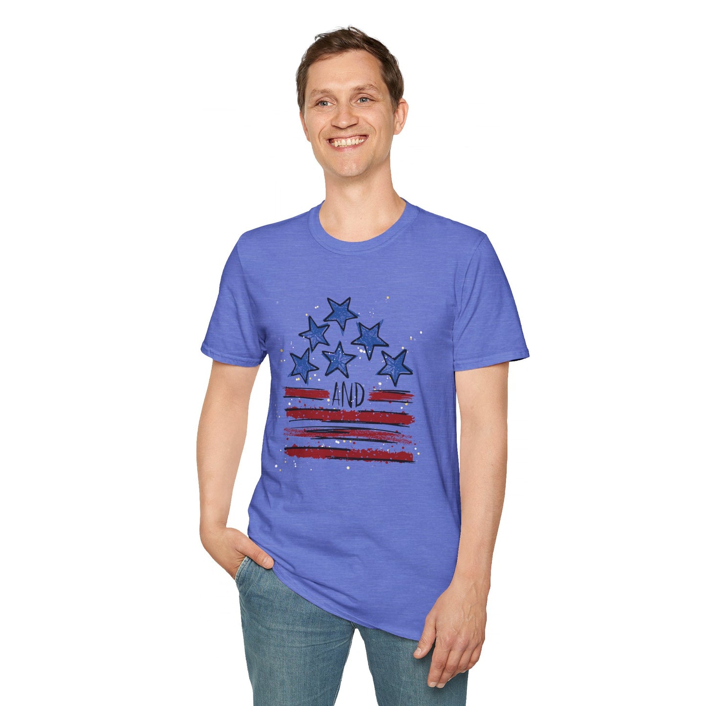 Stars and Stripes Softstyle T-Shirt