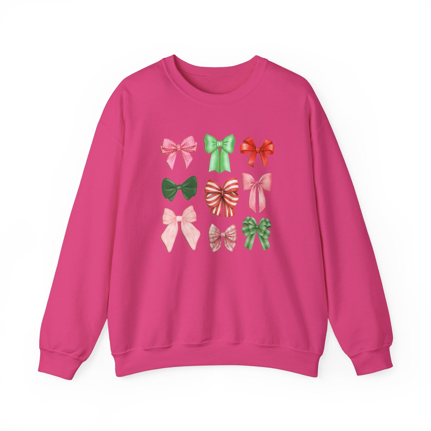 Christmas Coquette Bows Unisex Crewneck Sweatshirt