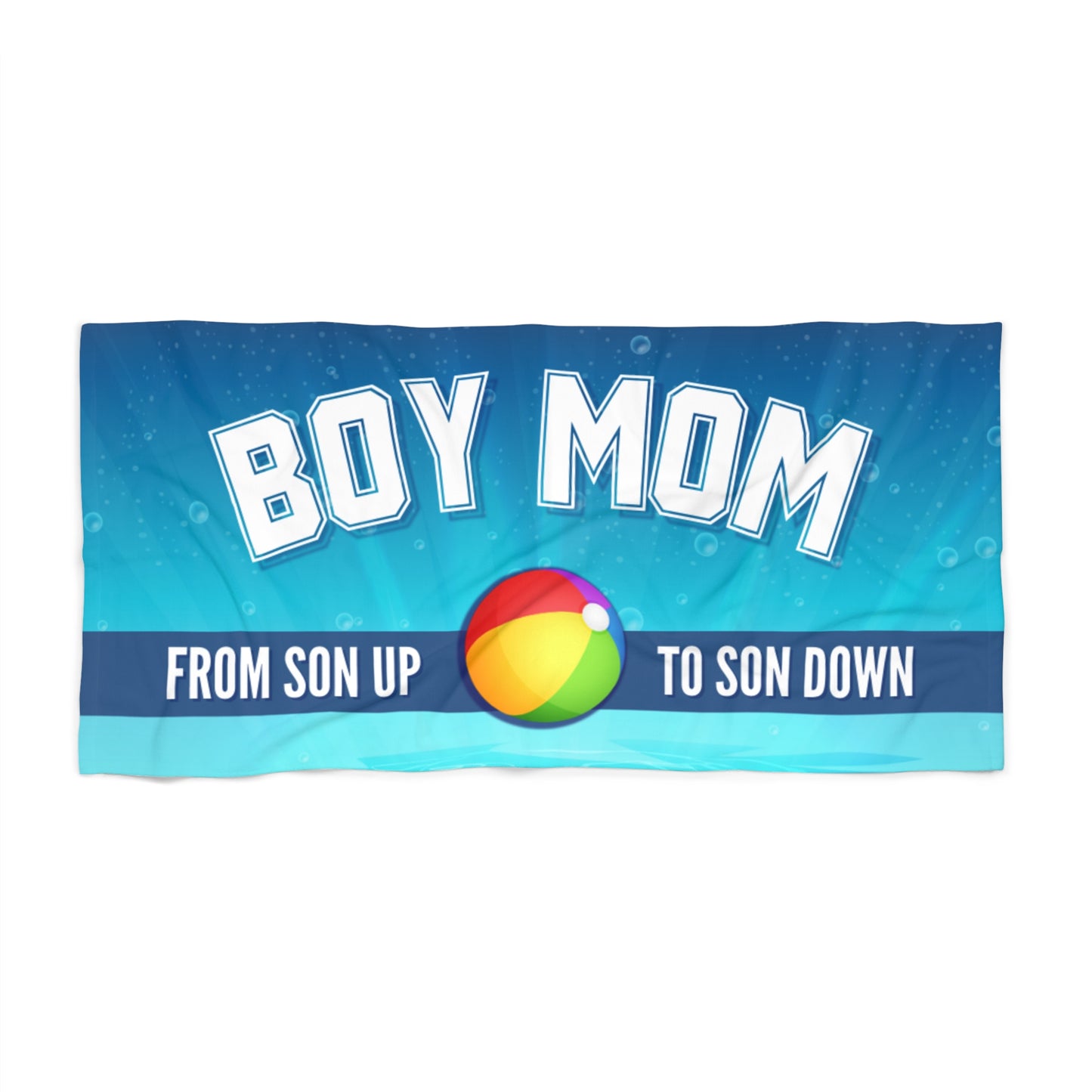 Boy Mom Beach Towel