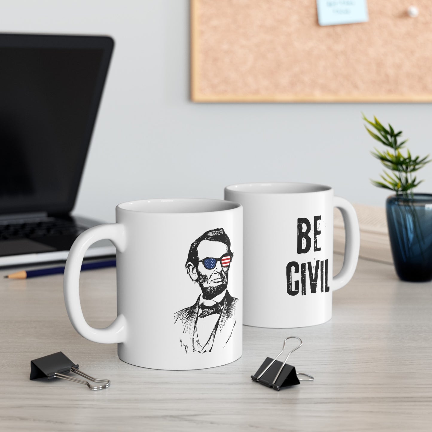 Be Civil Ceramic Mug, 11oz