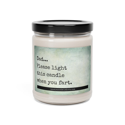 Dad Fart Scented Soy Candle, 9oz