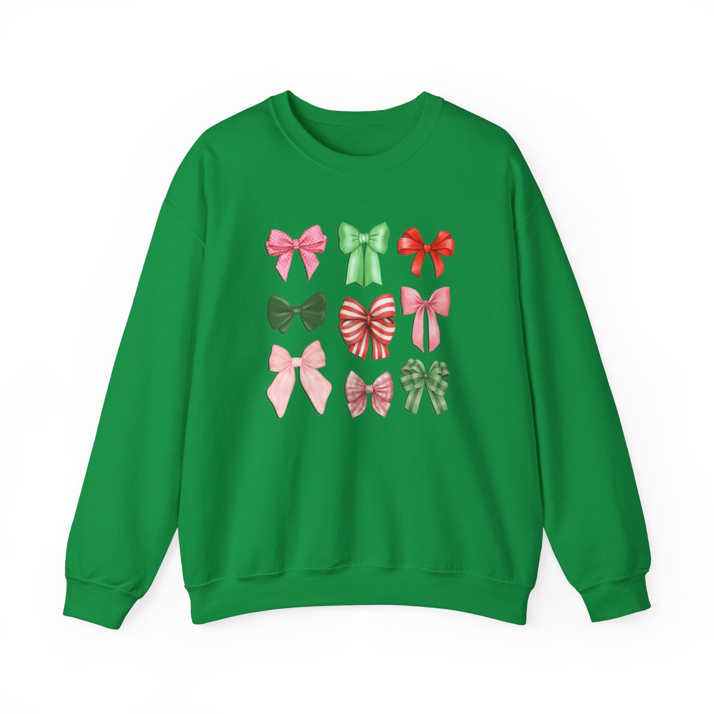 Christmas Coquette Bows Unisex Crewneck Sweatshirt