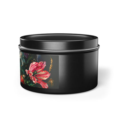 Bookish Floral Tin Candle 4oz or 8oz