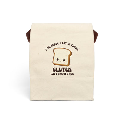 Personalized Gluten Intolerance Canvas Lunch Bag