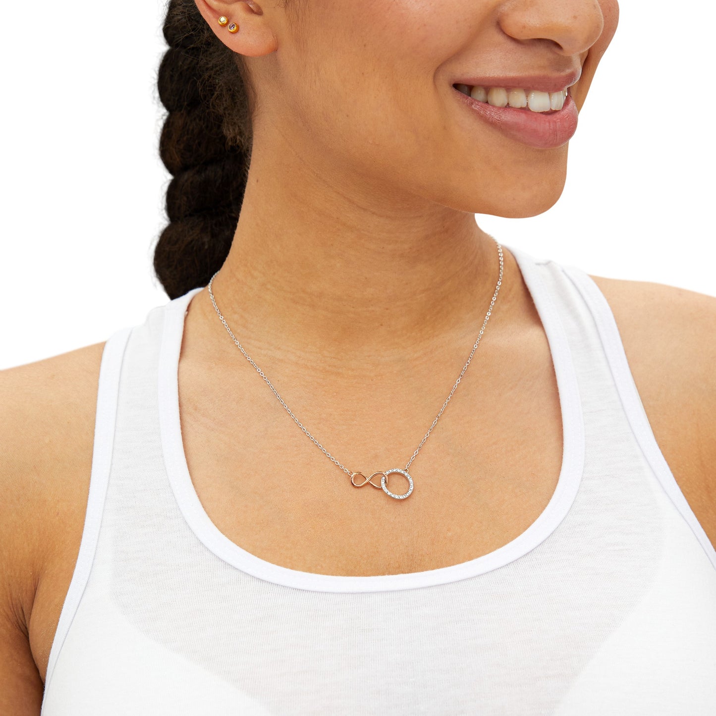 Infinity Circle Bonus Mom Necklace