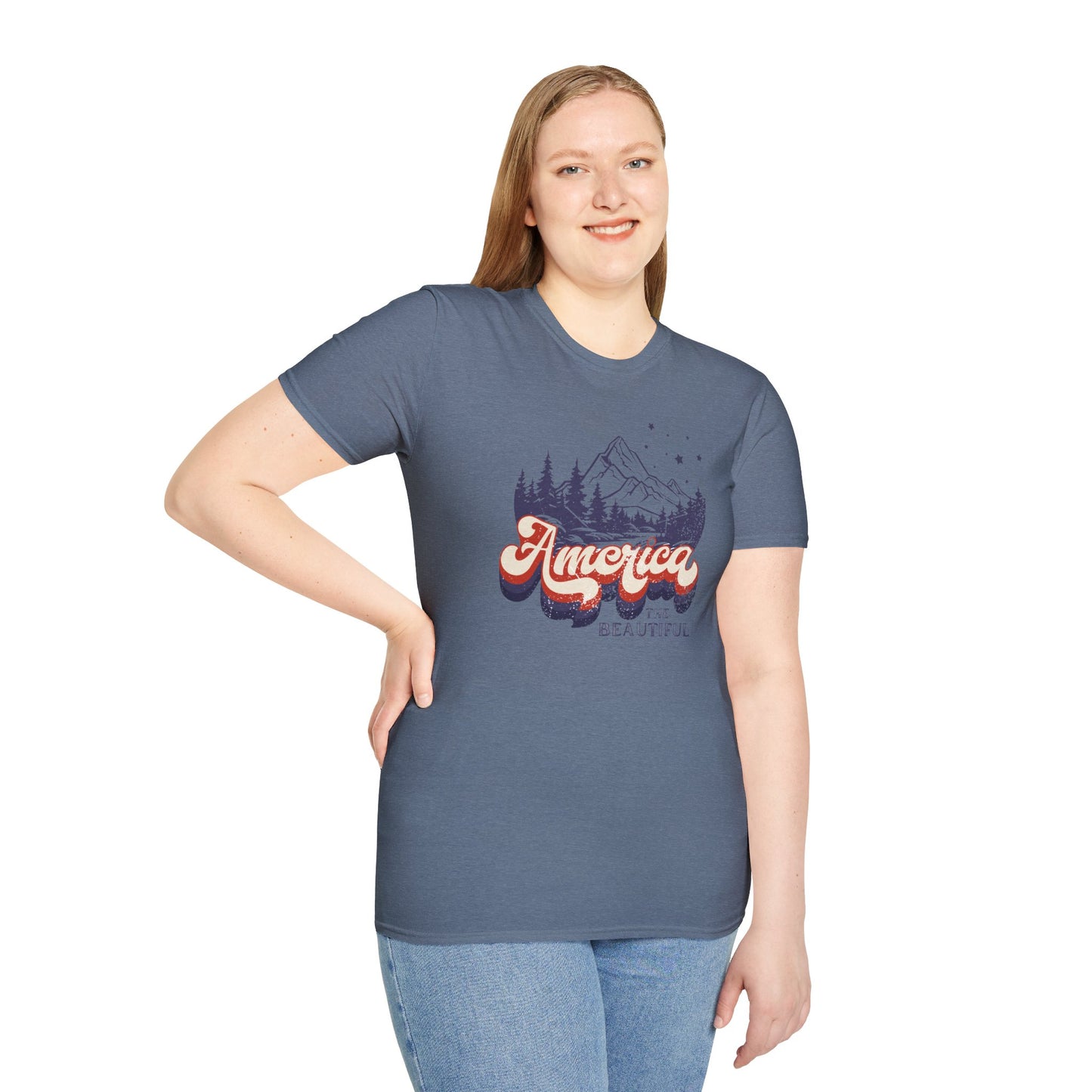 America the Beautiful Softstyle T-Shirt