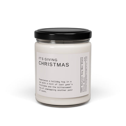 It's Giving Christmas Scented Soy Candle, 9oz