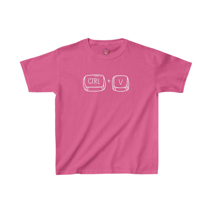 Control Paste Keyboard Duo Cotton T-Shirt Kids