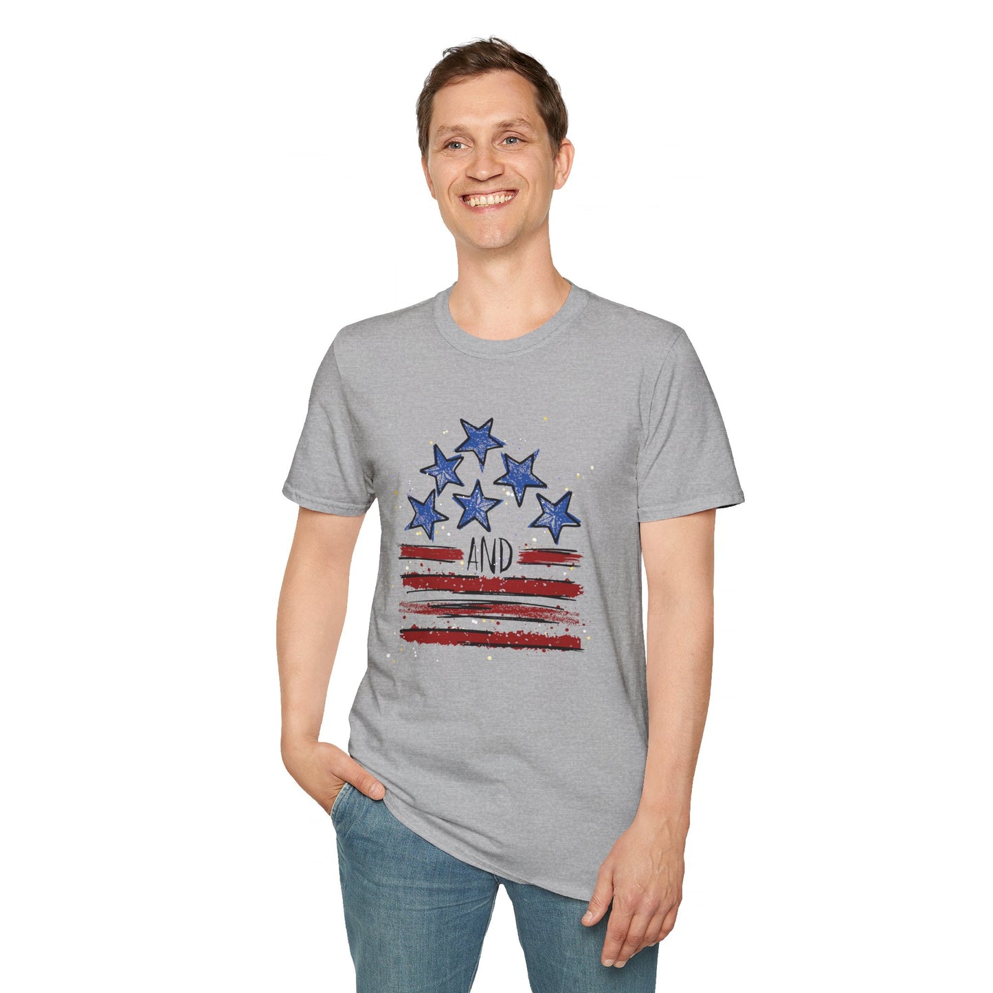 Stars and Stripes Softstyle T-Shirt