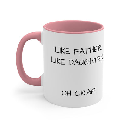 Like Father Accent Color Coffee Mug, 11oz