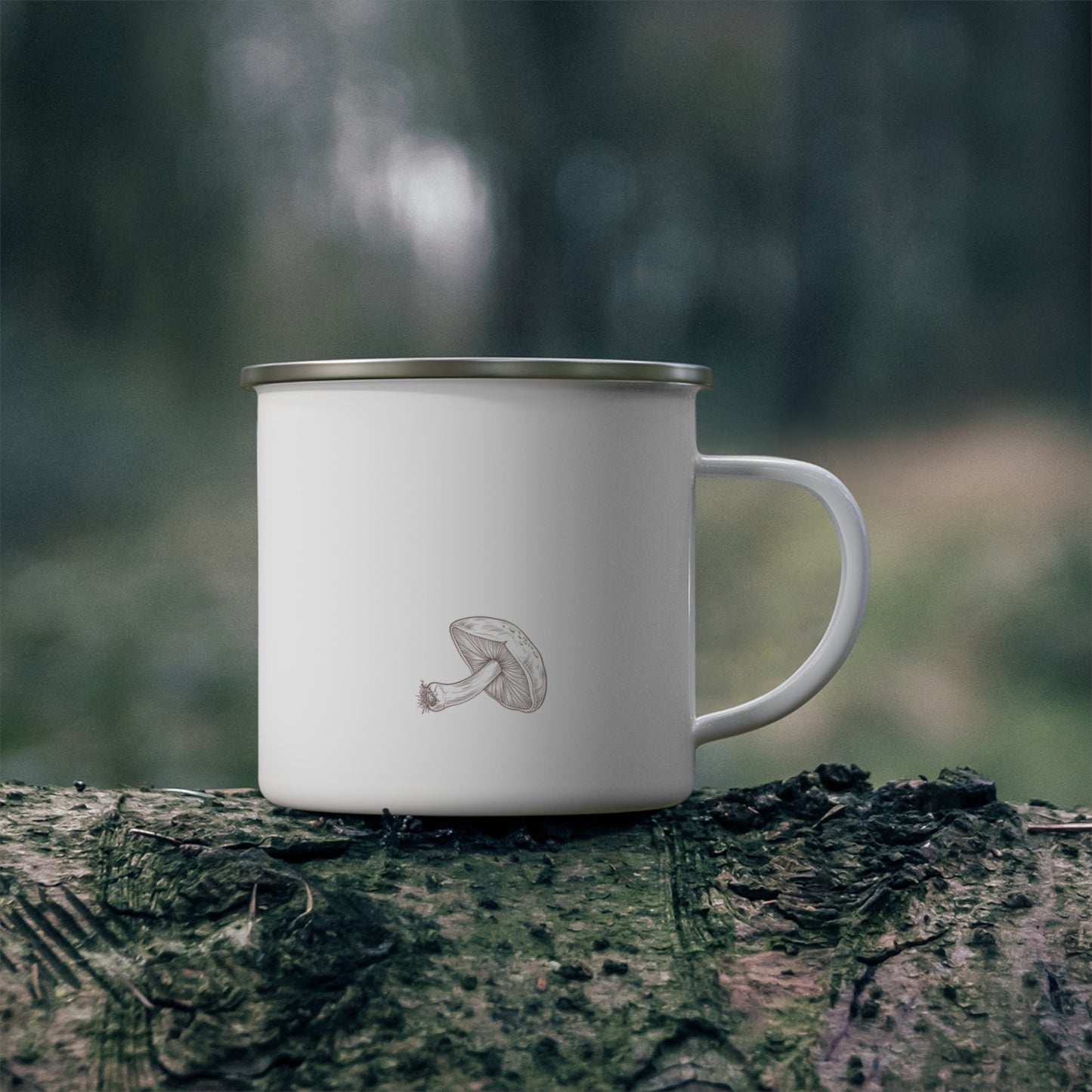 Shiitake Enamel Camping Mug