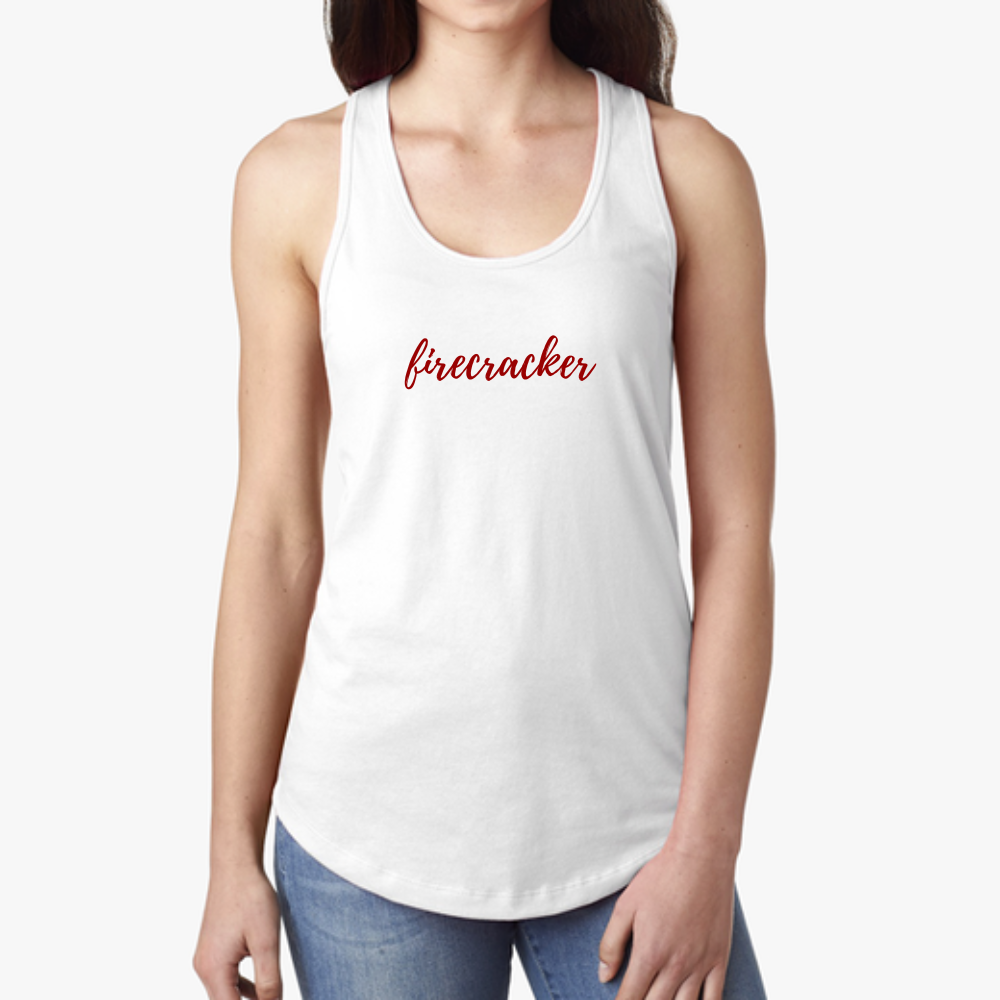 Firecracker Woman's Racerback Tank