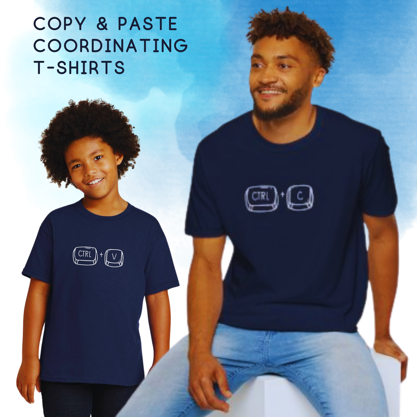 Control Copy Keyboard Duo Cotton T-Shirt Kids