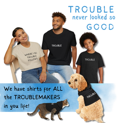 Trouble Cotton T-Shirt Kids