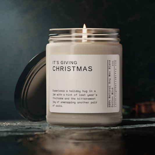 It's Giving Christmas Scented Soy Candle, 9oz