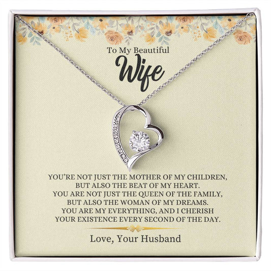 To My Beautiful Wife | You Are My Everything - Forever Love Necklace